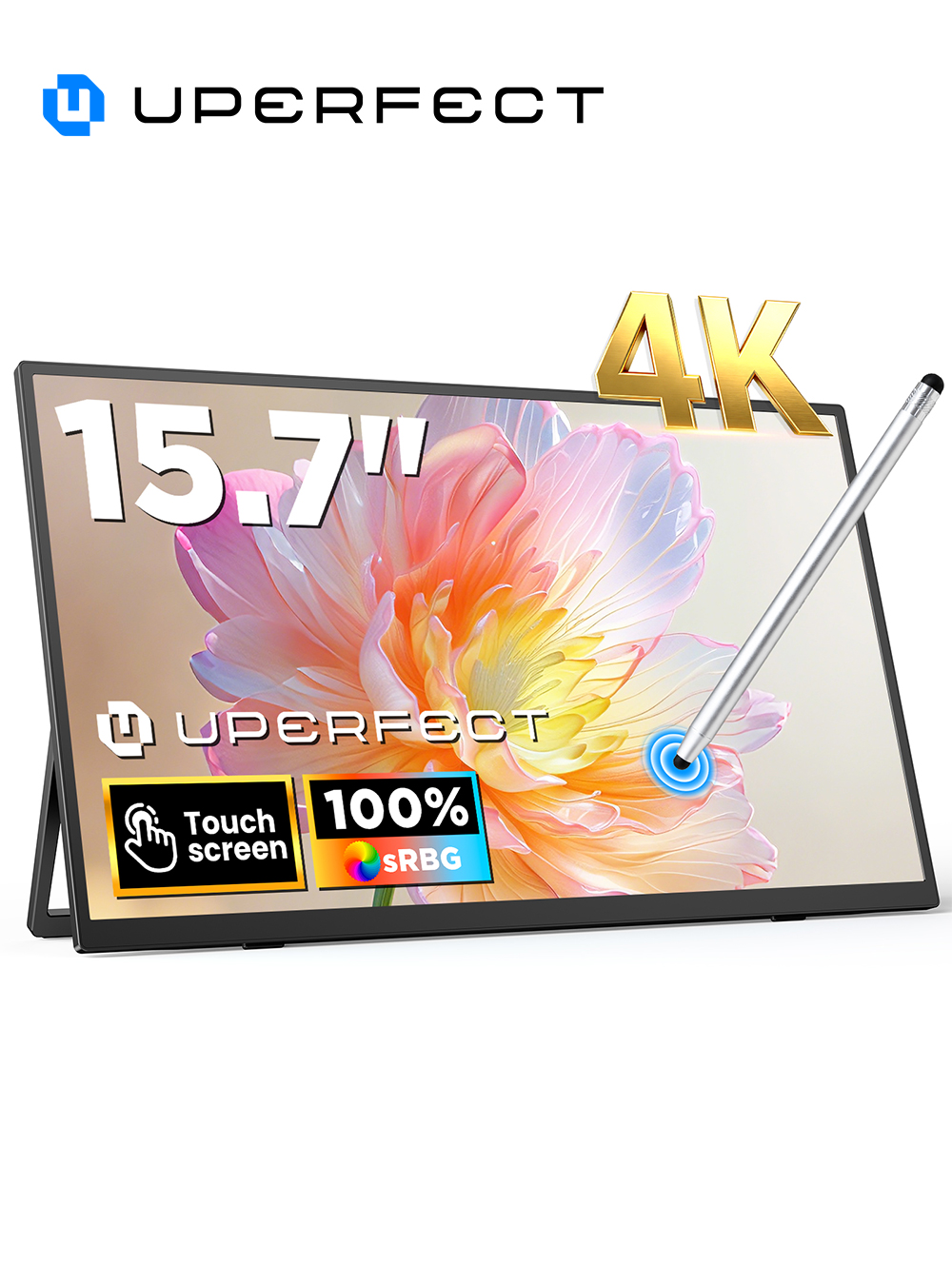 Pc Gaming Y Monitor - UPERFECT UColor J1 จอภาพพกพาแบบสัมผัส 4K ขนาด