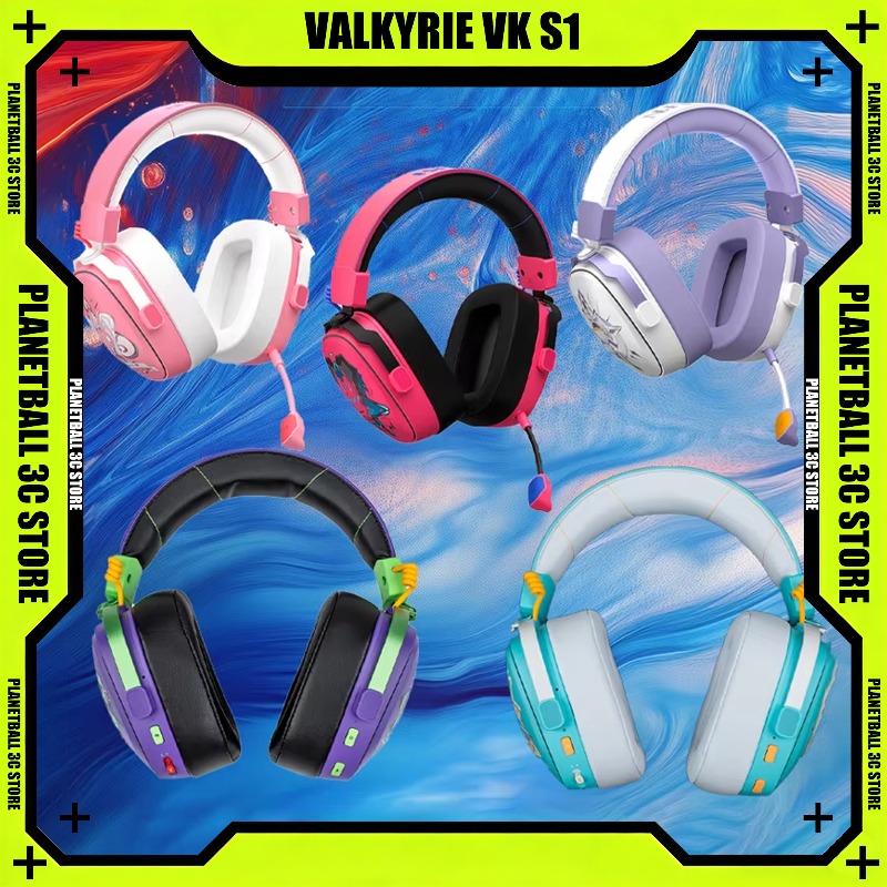 Pc Gaming Y Monitor - VALKYRIE VK S1 ชุดหูฟังสำหรับเล่นเกมไร้สายแบบไตรโหมด 2.4G บลูทูธความหน่วงต่ำหูฟังอีสปอร์ตสำหรับเกมเมอร์