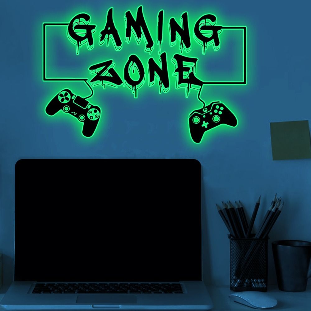 สติ๊กเกอร์ติดผนังเรืองแสงในที่ - Pc Gaming Quotes บทวิจารณ์และราคา