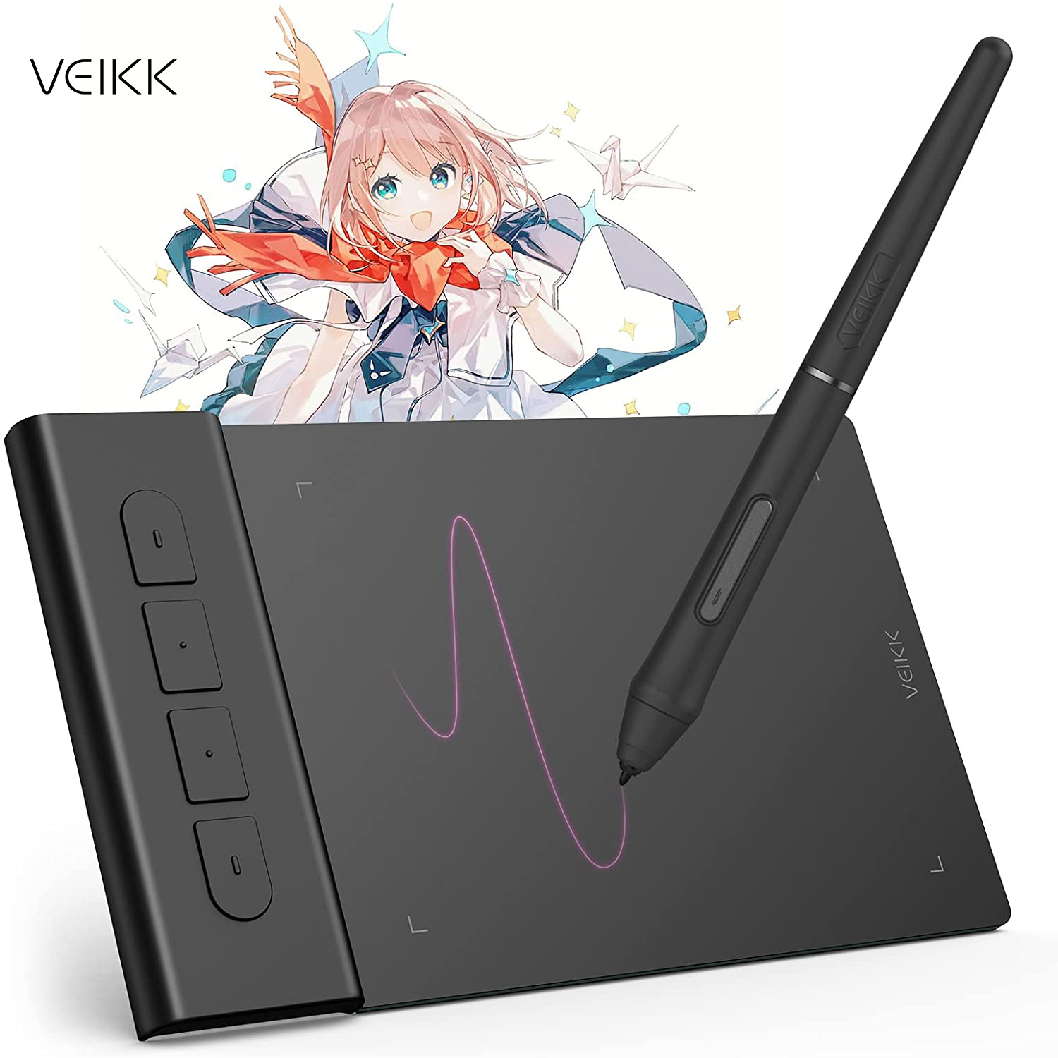 แท็บเล็ตวาดภาพกราฟิก VK430 vei - Pc Gaming Drawing บทวิจารณ์และราคา