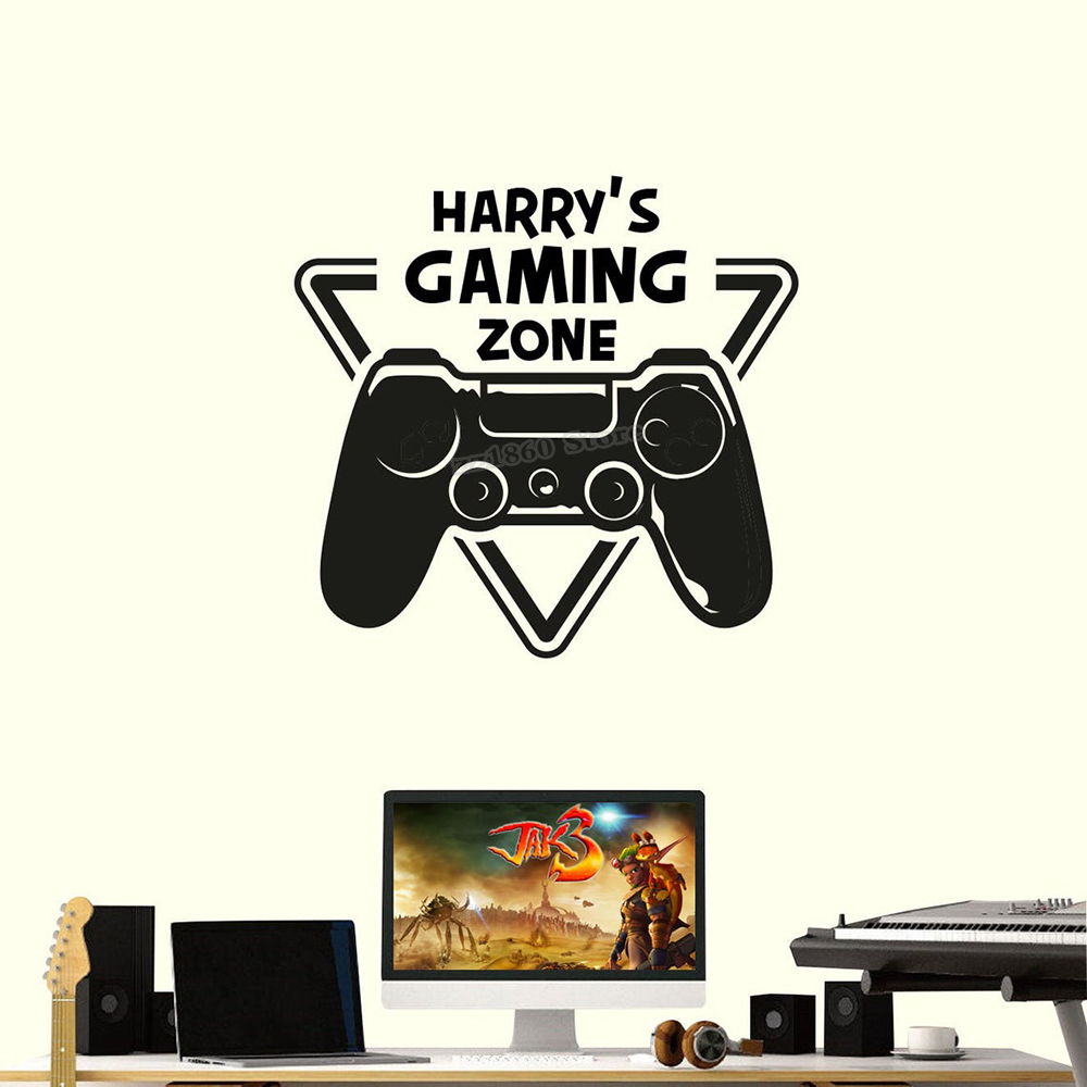 Custom ชื่อ Gaming Zone Wall D - Pc Gaming Quotes บทวิจารณ์และราคา