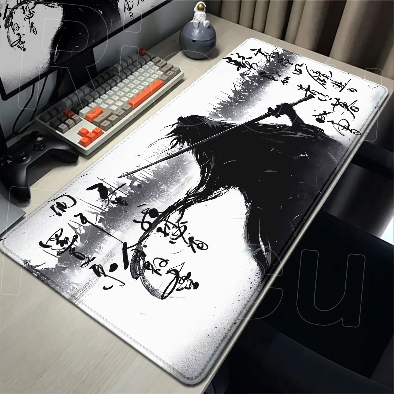 ซามูไร นักรบ แผ่นรองเมาส์ลายขา - Pc Gaming Drawing บทวิจารณ์และราคา